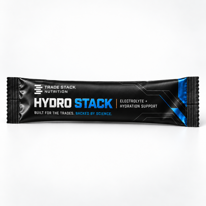 Single-serve Hydro Stack electrolyte powder stick pack