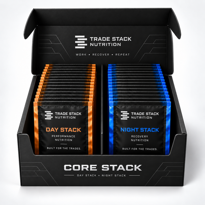 Open Core Stack display box with organized Day and Night packets